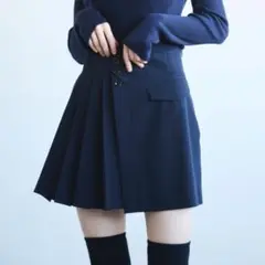 【最終値下げ】ココディール　サイドプリーツラップミニスカショーパン