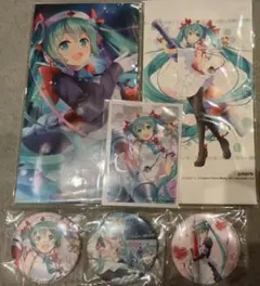 初音ミク マジカルミライ 献血 缶バッジ クリアカード マスクセット