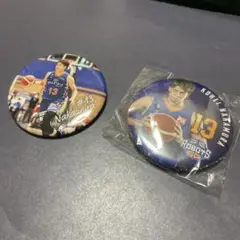 茨城ロボッツ 中村功平選手 #13 こーへー 缶バッジ 2個セット