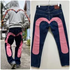 EVISU No.1 2000 W30×35 ピンク大黒　ビックカモメ