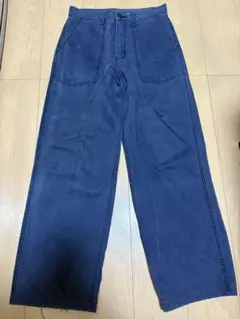 ネイビー ワークパンツ 4ポケット