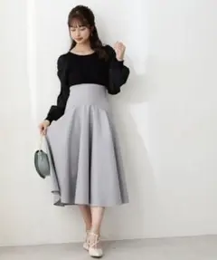 PROPORTION BODY DRESSING チェックフレアスカート