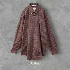 L.L.Bean チェック柄 長袖シャツ しわ防止加工