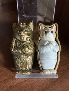 【未開封】ミイラ・キャット Another color［金、黒］　２個セット