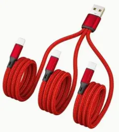 【新品未使用】USBケーブル タイプC　３分配