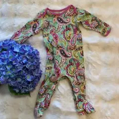 ❤️vera bradley baby❤️ペイズリー柄ロンパース 6-9ヶ月足付美品