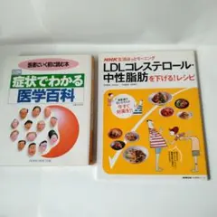 症状でわかる医学百科、LDLコレステロール中性脂肪を下げるレシピ2冊セット