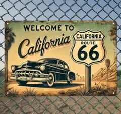 カリフォルニア州ルート66 レトロ看板
