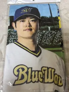 オリックス　太田椋選手　BlueWaveビジョンヘッドショットフェイスタオル