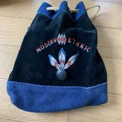 MODERN ETHNIC 巾着バッグ　　 　　　　　　　　　　　未使用品