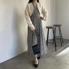 nairo アイボリー カーディガン ショート丈