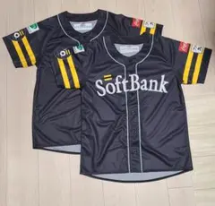 SoftBank Hawks Sh20th ユニフォーム L 黒　2着セット