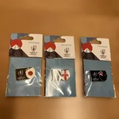 ピンバッチ　ラグビーW杯2019 日本　イングランド　ニュージーランド