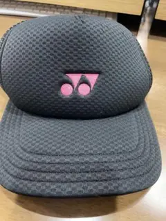 YONEX メッシュキャップ 黒/ピンク