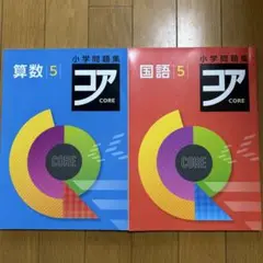 小学問題集　コア　CORE 算数　国語　5年　2冊セット