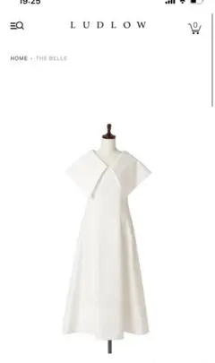 LUDLOW ホワイトワンピース新品 KN2