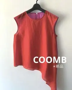 【COOMB】新品✴︎アシンメトリー・シアーブラウス