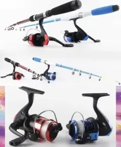 初心者にも最適❣ロッド2本&リール2個含む超豪華な万能フルセット♪❤釣りセット