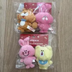 スイマーキャラクター ぬいぐるみ4体セット