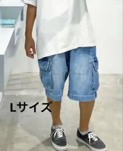 upper field one DENIM CARGO SHORTS Lサイズ