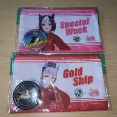 BOSS 「ウマ娘」オリジナル缶バッジ付きポーチ　ゴールドシップ