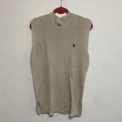 POLO ニットベスト ベージュ
