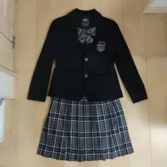 小学校　卒業式　女子　165cm 　　　ネイビー ブレザー上下 チェック柄