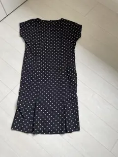 kawakami shigesaburo水玉ワンピース フレンチスリーブ