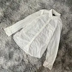 未使用級『GAP』ギャップ　長袖シャツ　白　羽織　ボレロ　コットン100％(S)