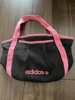 adidas トートバッグ 黒/ピンク