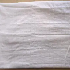 ホワイト コットン ストライプ生地 約100cm x 150cm