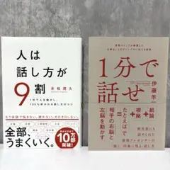 【２冊セット】人は話し方が9割 / 1分で話せ