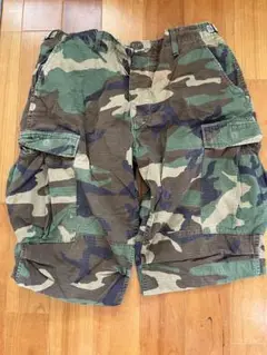 ヴィンテージ迷彩 カーゴショートパンツ Lサイズ