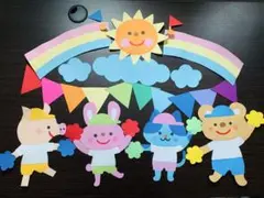壁面飾り　運動会　　夏　　秋