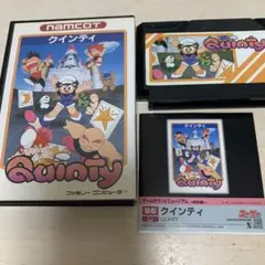 「クインティ」セット（ファミコンソフト とサントラCD）