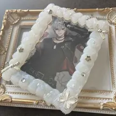 ホイップデコ トレカケースデコ【クリアホワイト②】【偏光パールカラー青】