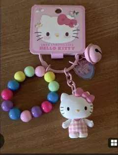 ハローキティ バッグチャーム キーホルダー ベル付き