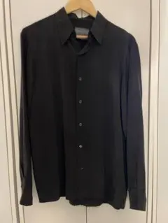 GABRIELA COLL GARMENTS 長袖　キュプラ　シャツ　ブラック