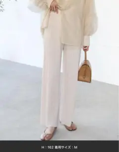 Bab バブ　ランダムプリーツパンツ
