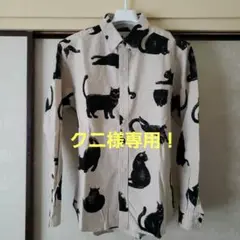 CIAO 黒猫プリントシャツ Mサイズ