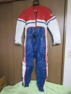 美品　Top Rider レザー ツナギ セパレートサイズL グレー／紺 2025年最新】トップライダー 革ツナギの人気アイテム - メルカリ