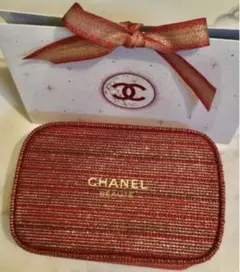 CHANEL♡ 2022 ホリデー限定ポーチ ギフトボックス ムエット付き