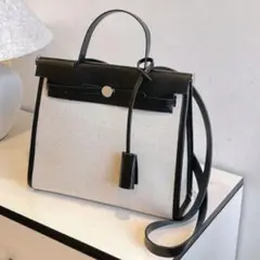 エールバッグ ショルダーバッグ トートバッグ キャンバス ブラック シンプル 黒