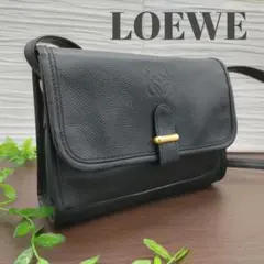 【美品】LOEWE ロエベ ヴィンテージ ショルダーバッグ 黒 ブラック