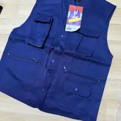 新品未使用　メンズ ベスト 濃紺 M