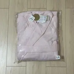 UCHINO/ウチノ　極薄やわらかヘチマローブメンズ　ピンク　LA