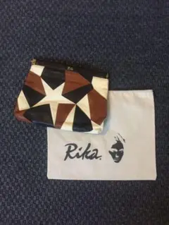 rika リカ スター 星型 パッチワーク バッグ クラッチバッグ