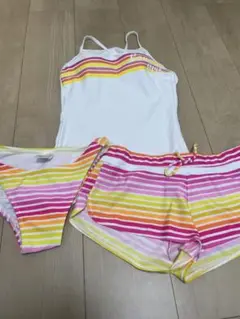 セパレート水着 ストライプデザイン　3点セット