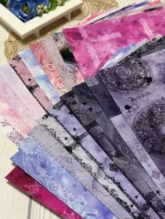 B.デザインペーパーピンク&パープルカラーパック