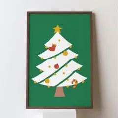 A4アートポスター【クリスマスツリー02】